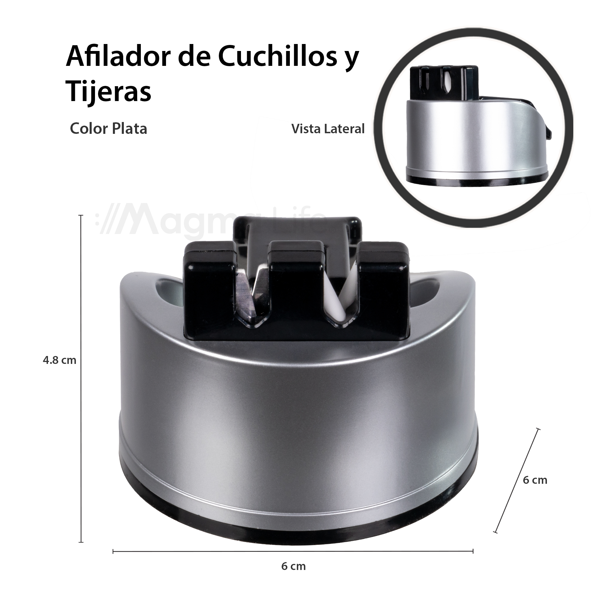 Foto 4 pulgar | Afilador de Cuchillos y Tijeras de Cocina Magma Life