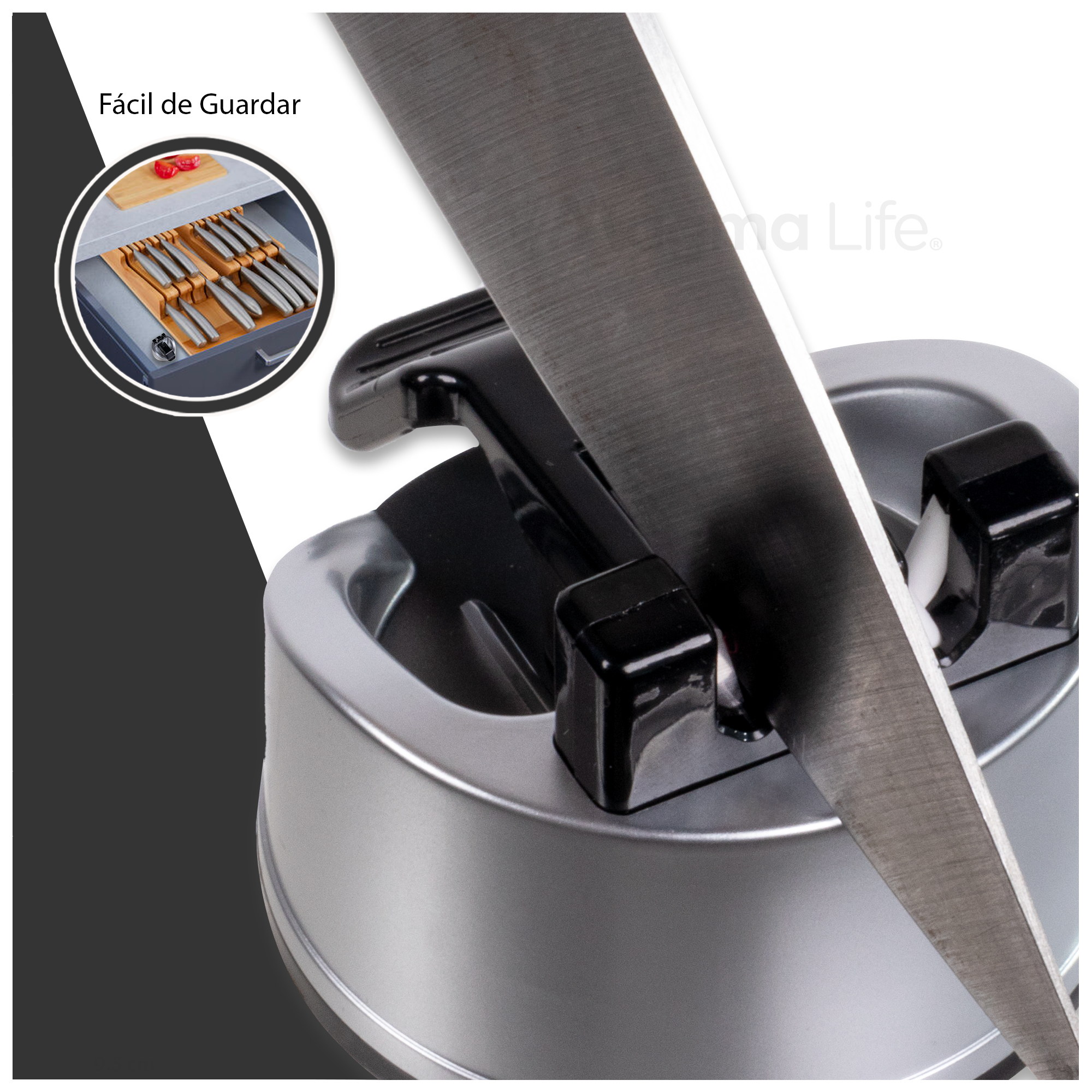 Foto 4 | Afilador de Cuchillos y Tijeras de Cocina Magma Life