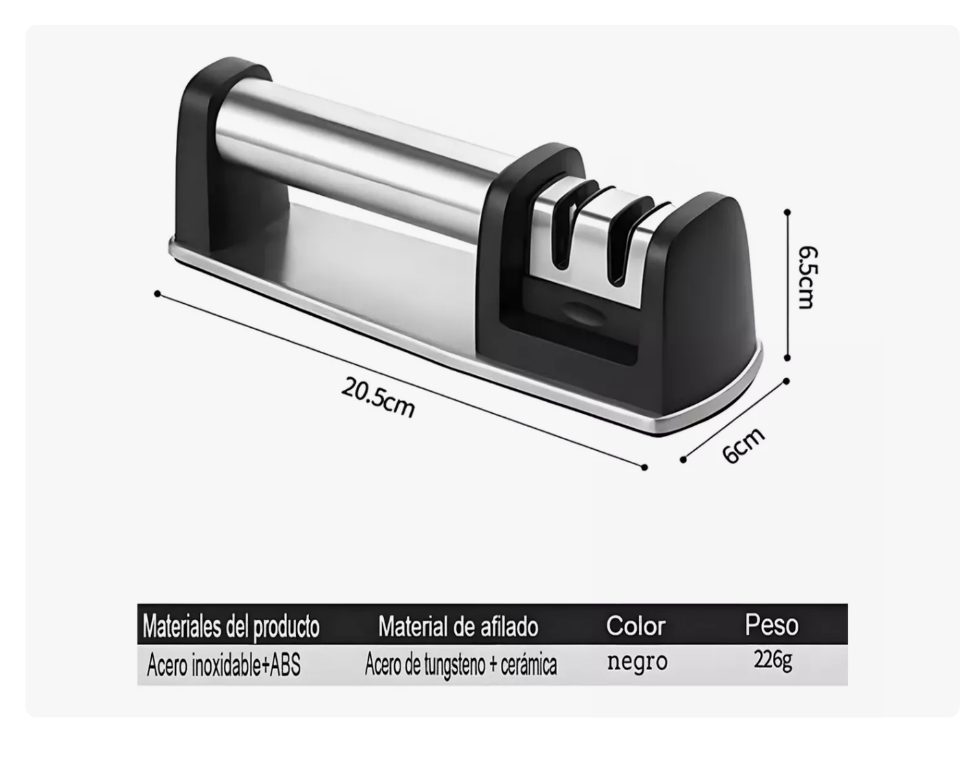 Foto 4 | Afilador De Cuchillos 2 Etapas Cocina Profesional Xtellar