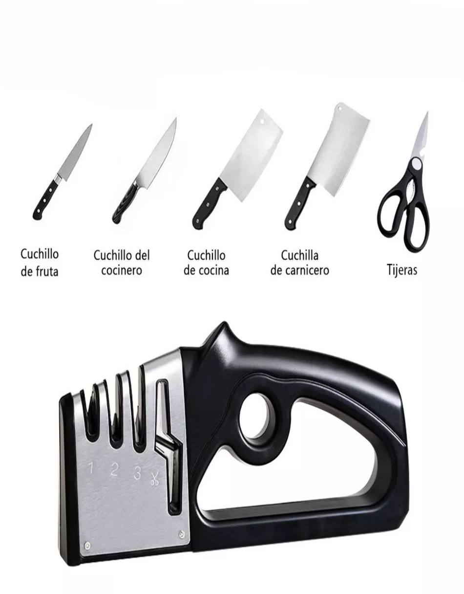 Foto 5 pulgar | Afilador De Cuchillos De Cocina Profesional + Termo Güish Gratis