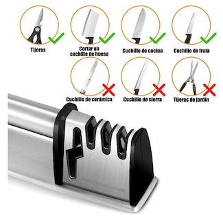 Foto 3 | Afilador Xtellar De Cuchillos De Cocina, Afilador Y Tijeras, 4 En 1