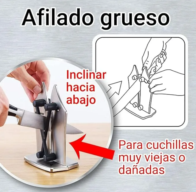 Foto 5 pulgar | Afilador Xtellar De Cuchillos Profesional De Acero Inoxidable De Alta Resistencia,para Cocina