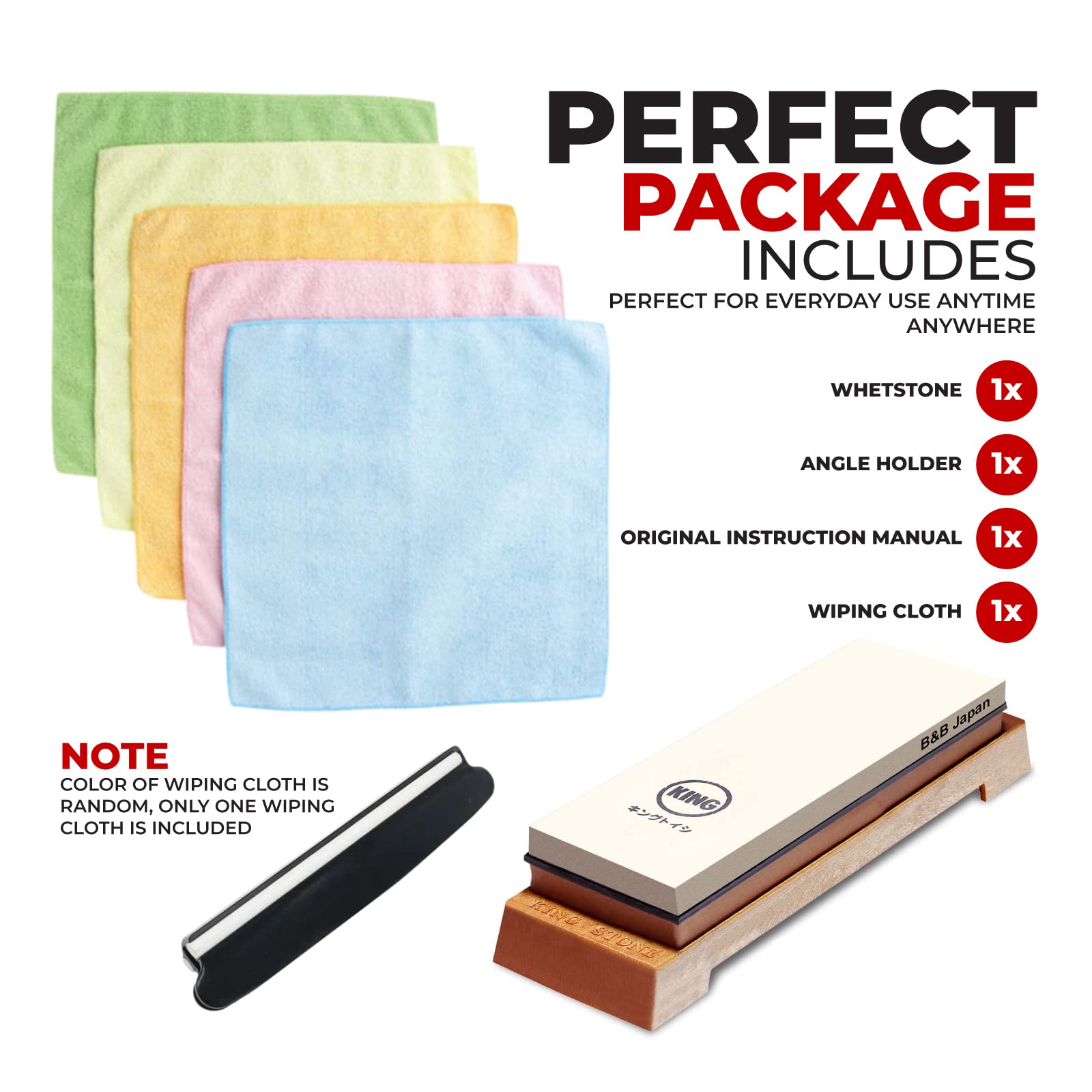 Foto 4 pulgar | Set De Inicio Whetstone King 1000/6000 Grit Con Soporte Angular Para Cuchillos - Venta Internacional.