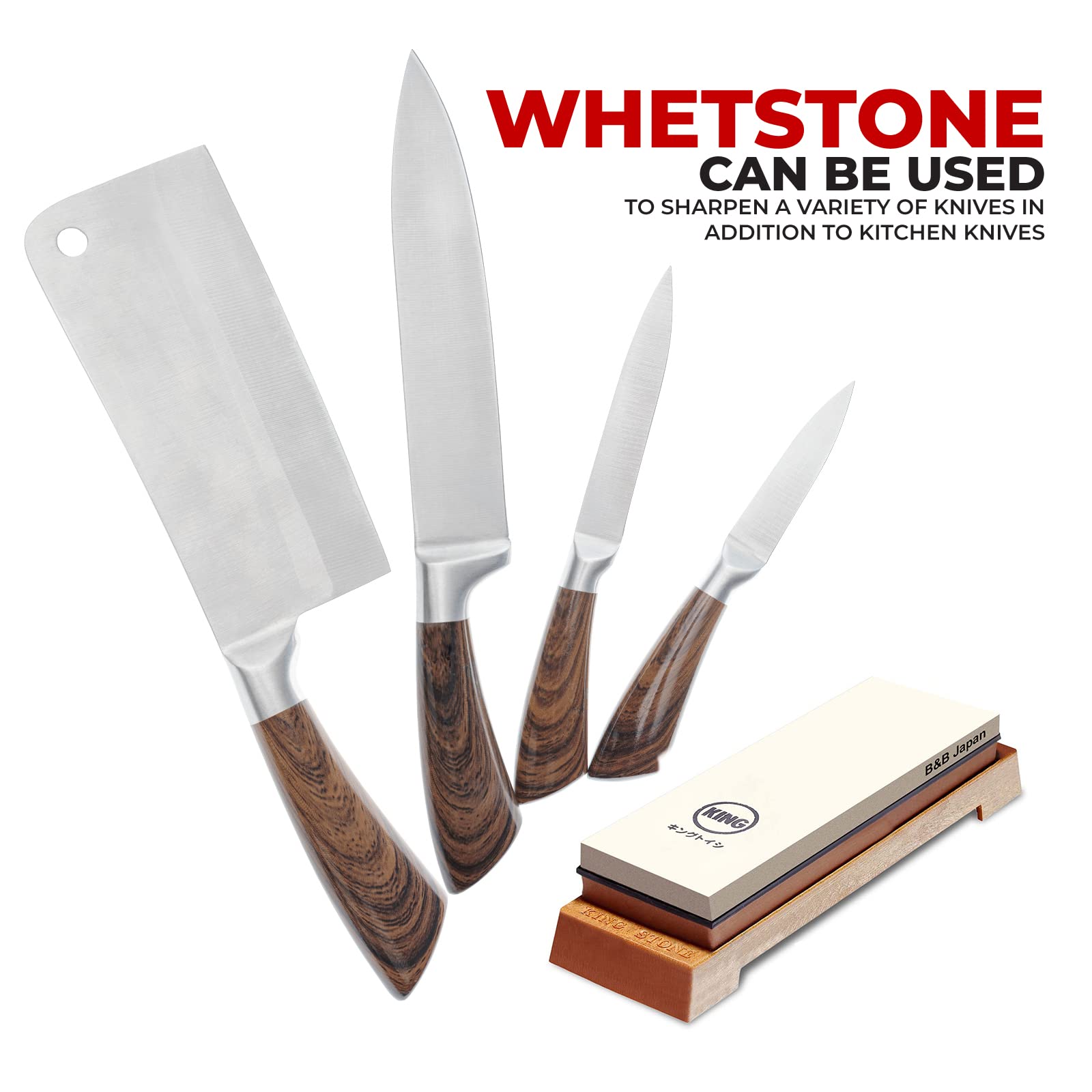 Foto 6 pulgar | Set De Inicio Whetstone King 1000/6000 Grit Con Soporte Angular Para Cuchillos - Venta Internacional.