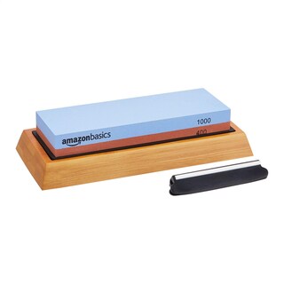 Foto 1 | Afilador De Cuchillos Whetstone, Piedra Húmeda, Grano 400/1000, Amazon Basics - Venta Internacional.