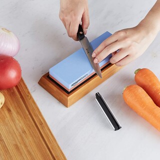 Foto 5 | Afilador De Cuchillos Whetstone, Piedra Húmeda, Grano 400/1000, Amazon Basics - Venta Internacional.