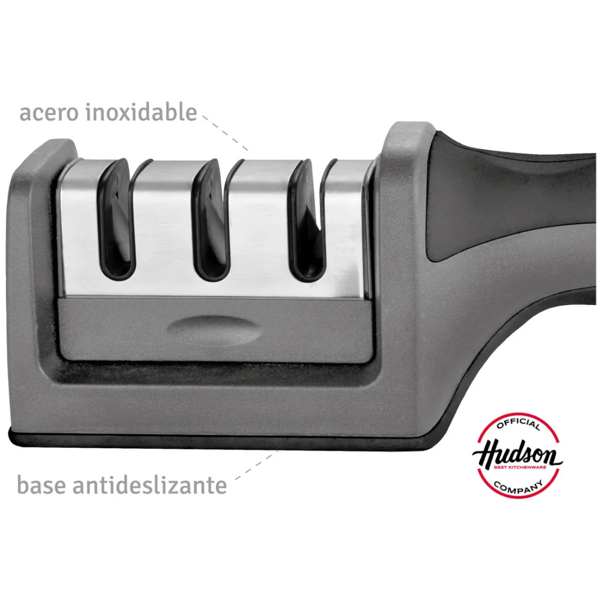 Foto 4 pulgar | Afilador Cuchillos Y Tijeras Hudson 3 Tiempos Ergonómico