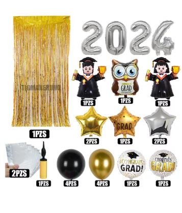 Foto 2 | Kit Globos de Graduación Wünd para Decoración de Fiesta con Cortina