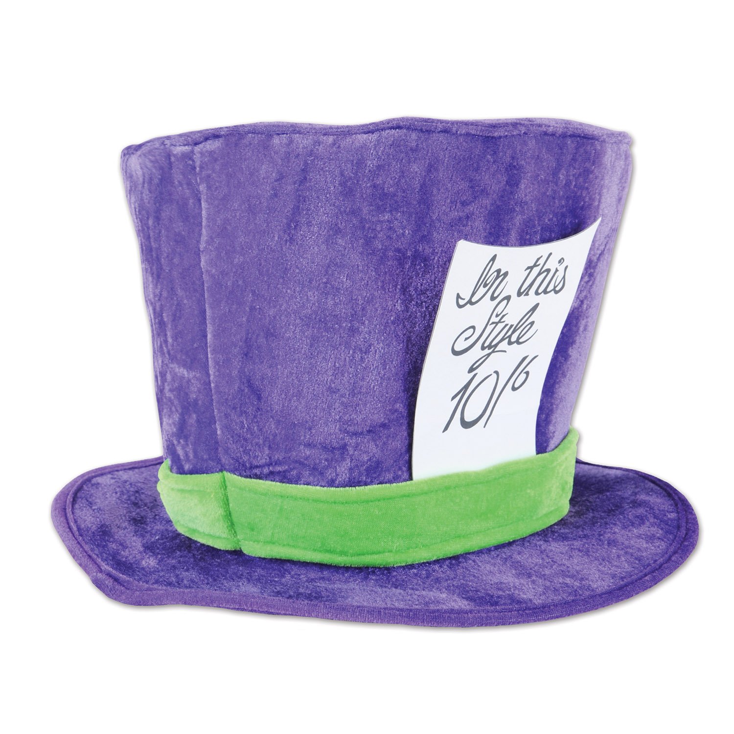 Foto 2 pulgar | Gorro Beistle De Felpa Mad Hatter, Morado Y Verde, Para Adultos - Venta Internacional.