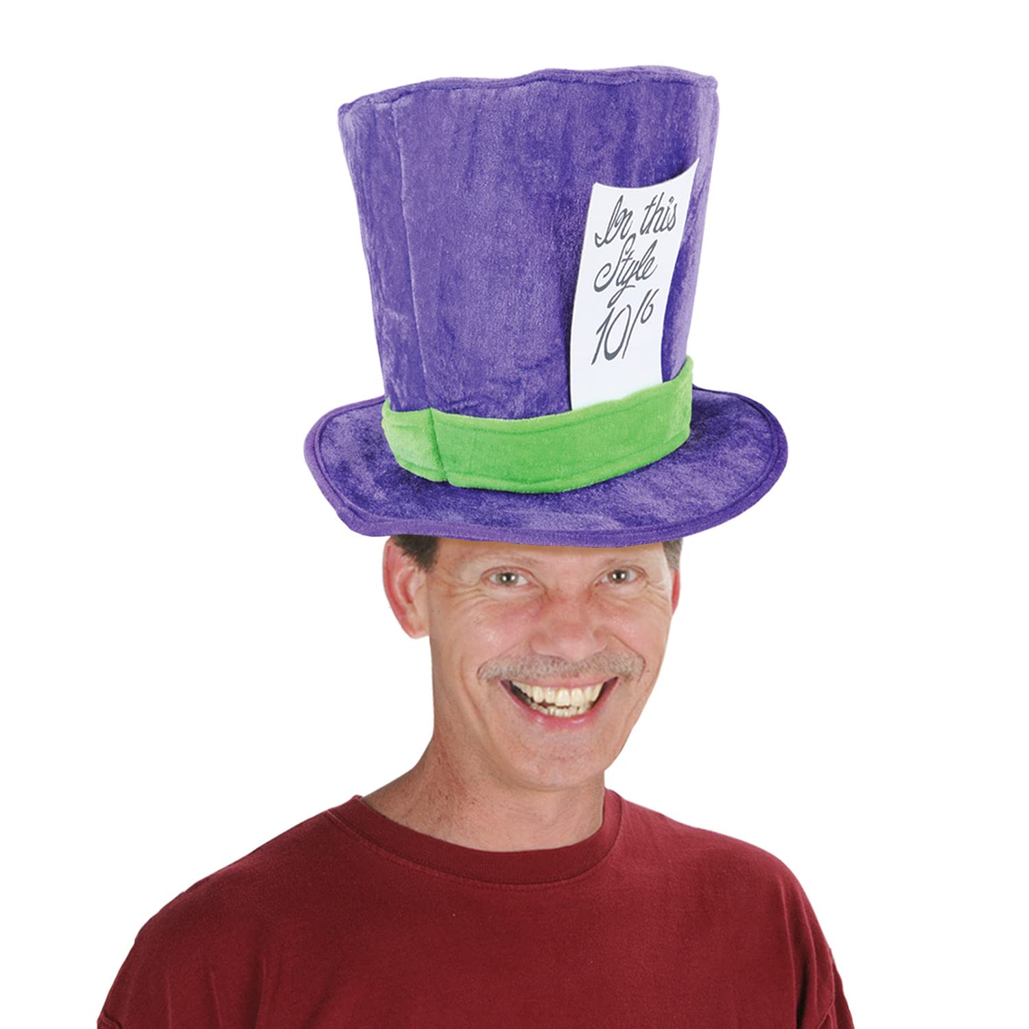Foto 2 | Gorro Beistle De Felpa Mad Hatter, Morado Y Verde, Para Adultos - Venta Internacional.