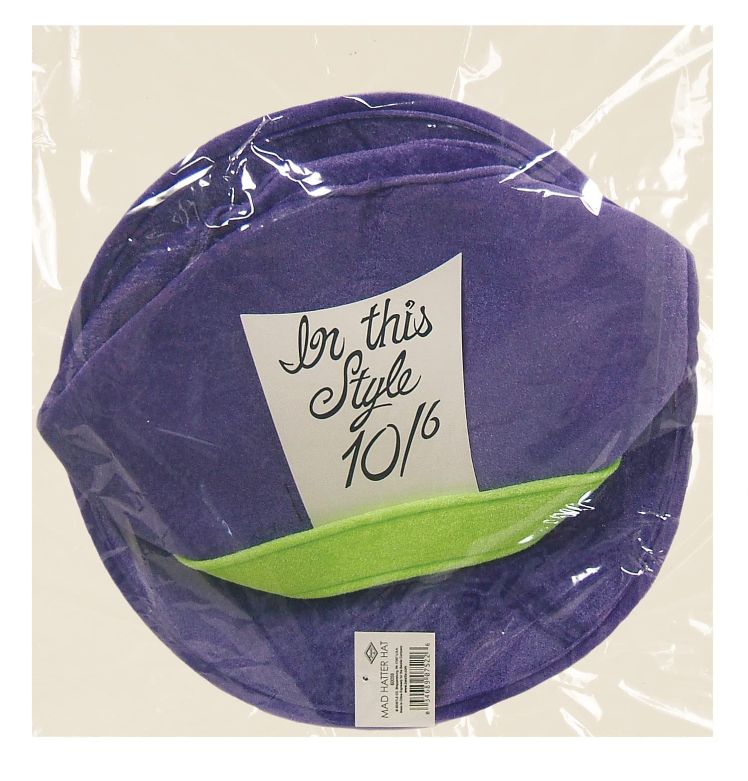 Foto 5 | Gorro Beistle De Felpa Mad Hatter, Morado Y Verde, Para Adultos - Venta Internacional.