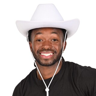 Foto 3 | Sombrero De Vaquero Beistle Novelty De Fieltro Blanco Para Adulto - Venta Internacional.