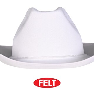 Foto 4 | Sombrero De Vaquero Beistle Novelty De Fieltro Blanco Para Adulto - Venta Internacional.