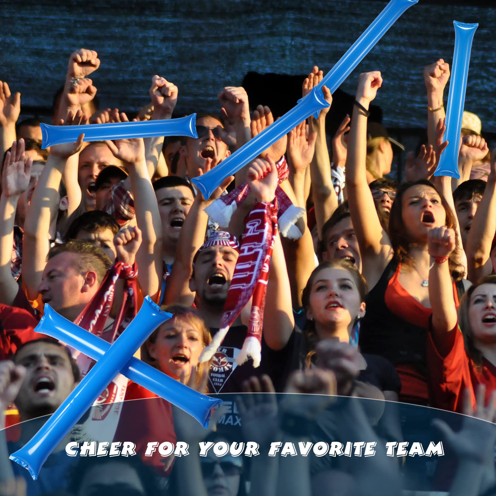Foto 5 pulgar | Inflables de Animación Civaner Thunder Sticks Team Spirit Blue X48 - Venta Internacional