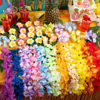 Foto 7 | Leis Joyin Hawaiian Leis, 120 Unidades, Coloridas Flores Tropicales - Venta Internacional.