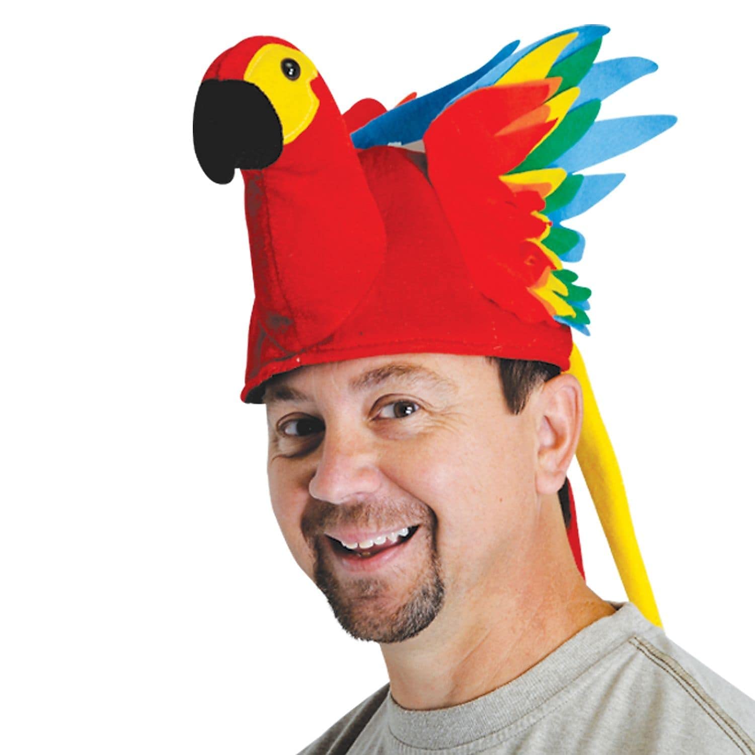 Foto 2 pulgar | Sombrero De Loro Tropical Hawaiano, Novedoso, De Tela De Felpa - Venta Internacional.