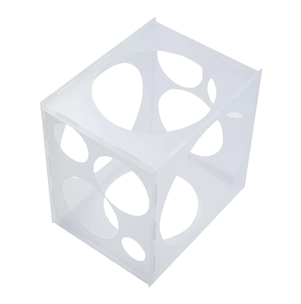 Calibrador de Globos de MDF 11 Medidas Blanco