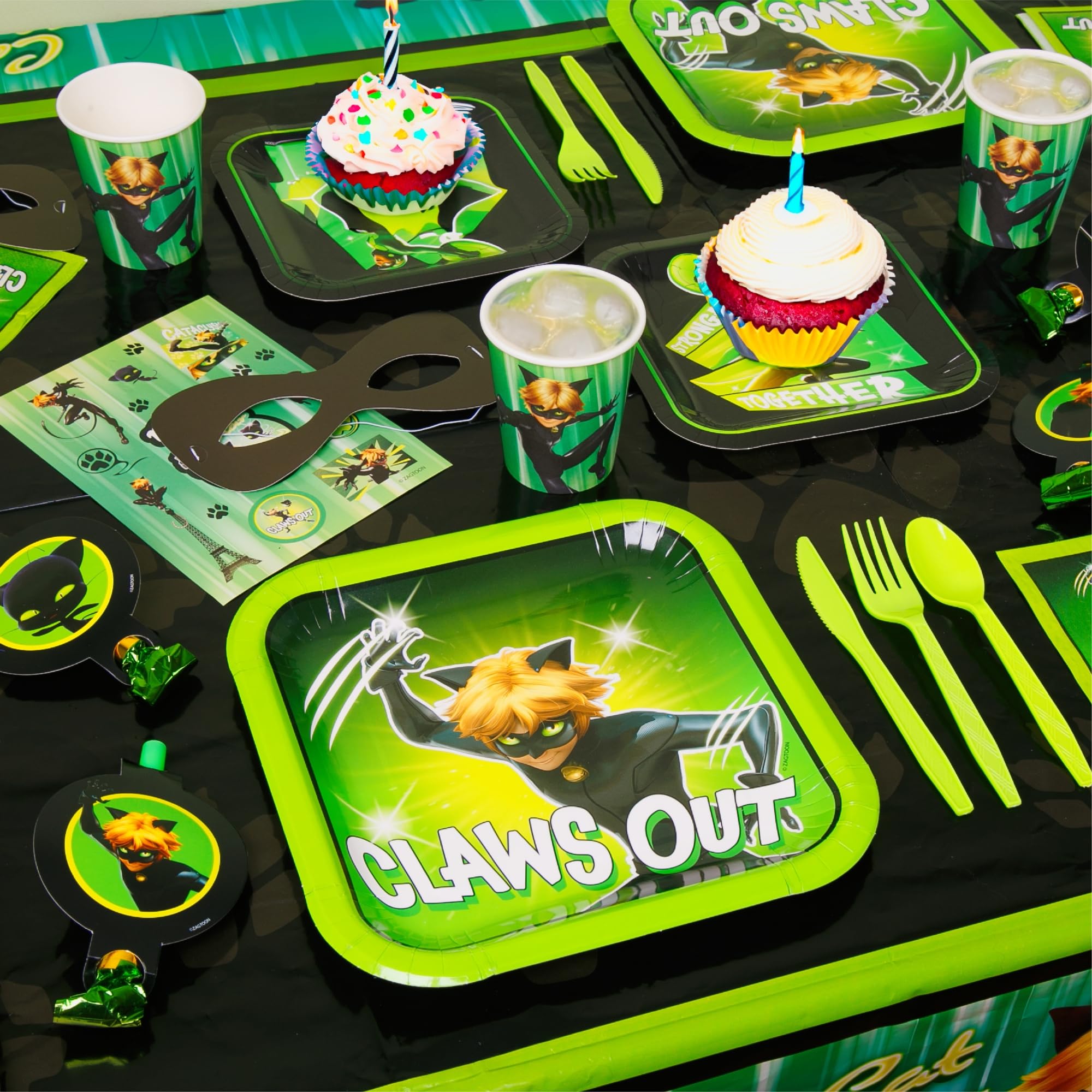 Foto 6 | Kit De Fiesta En Una Caja Mighty Mojo Miraculous Ladybug Cat Noir - Venta Internacional.