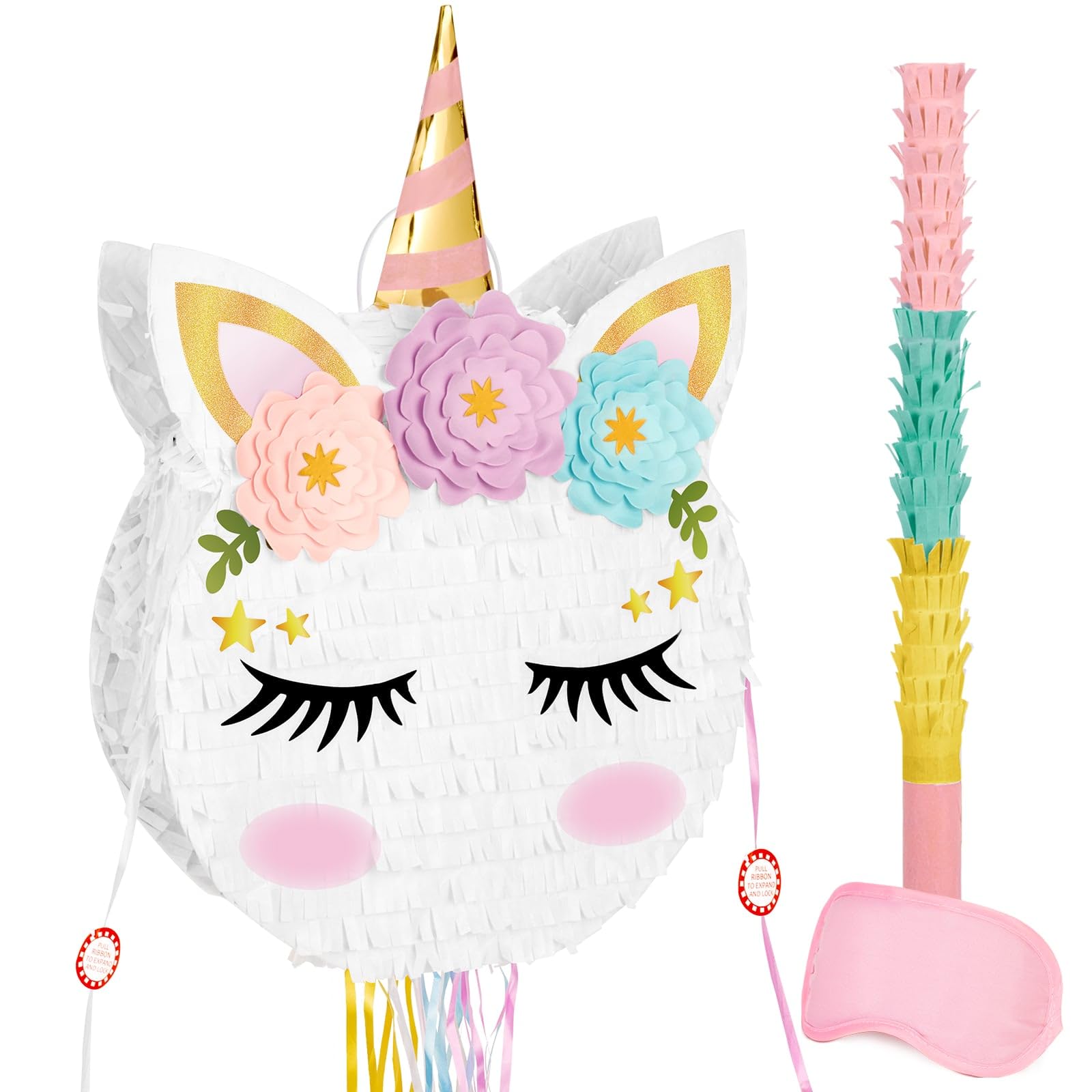 Piñata De Unicornio Plegable Wernnsai Para Fiesta De Cumpleaños De Unicornios - Venta Internacional.