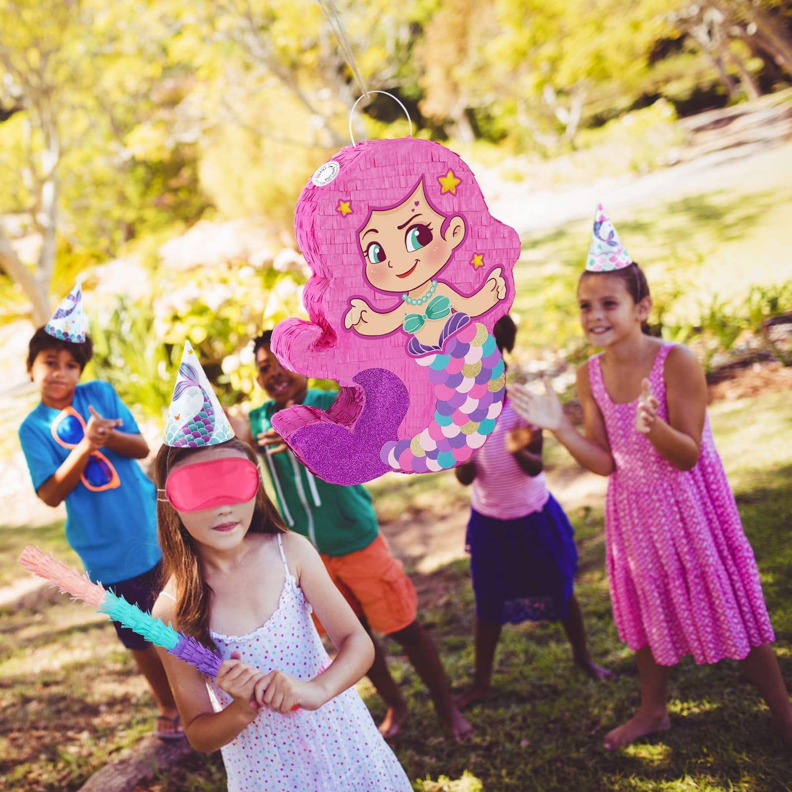 Foto 7 pulgar | Piñata Wernnsai Sirena Para Fiesta De Cumpleaños Para Niñas, 40 X 31 Cm - Venta Internacional.
