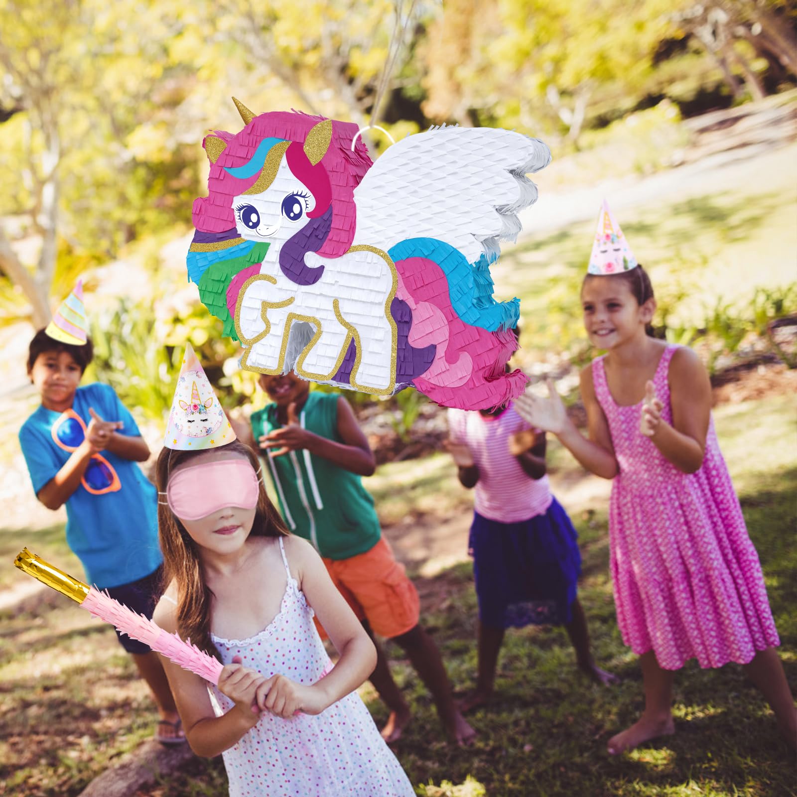 Foto 7 pulgar | Piñata De Unicornio Wernnsai, Piñata De Unicornio, Fiesta De Cumpleaños Para Niñas - Venta Internacional.