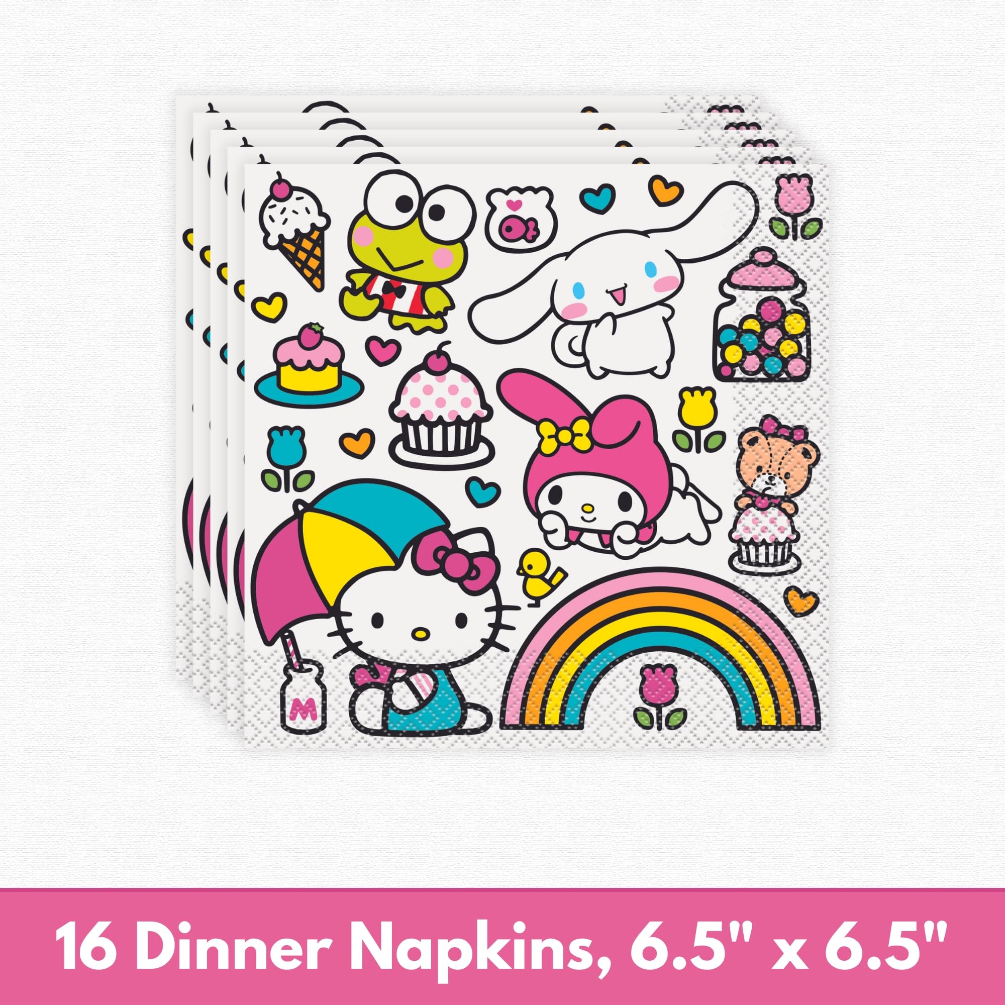Foto 6 pulgar | Artículos De Fiesta Únicos Para Cumpleaños De Hello Kitty, Para 8 Personas - Venta Internacional.