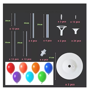 Foto 2 | 2 Bases Y 28 Globlos Decorativos Fiesta