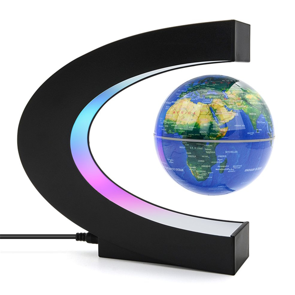 Foto 3 pulgar | Levitación Magnética Led Con Forma De Globo Flotante Con Mapa Mundial Y Base - Venta Internacional.