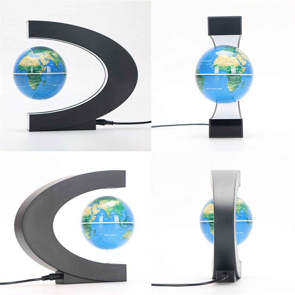 Foto 3 | Levitación Magnética Led Con Forma De Globo Flotante Con Mapa Mundial Y Base - Venta Internacional.