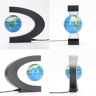 Foto 3 | Levitación Magnética Led Con Forma De Globo Flotante Con Mapa Mundial Y Base - Venta Internacional.