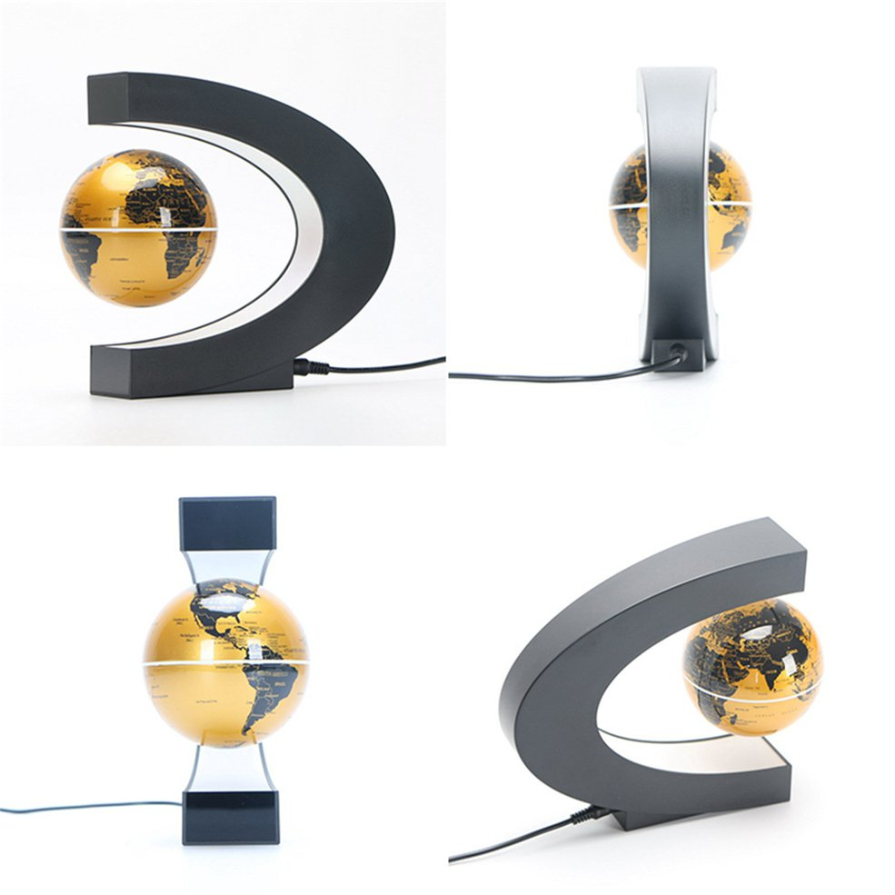 Foto 5 pulgar | Levitación Magnética Led Con Forma De Globo Flotante Con Mapa Mundial Y Base - Venta Internacional.
