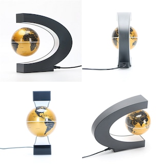 Foto 4 | Levitación Magnética Led Con Forma De Globo Flotante Con Mapa Mundial Y Base - Venta Internacional.