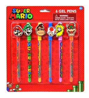 Foto 1 | Paquete De Bolígrafos De Gel Super Mario 6 - Venta Internacional.