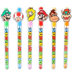 Foto 3 | Paquete De Bolígrafos De Gel Super Mario 6 - Venta Internacional.