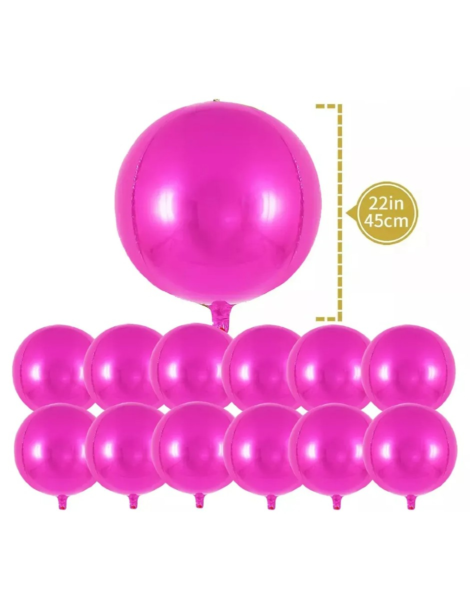 Foto 4 | 12 Globos Rosa +  Gratis Termo Güish De Regalo