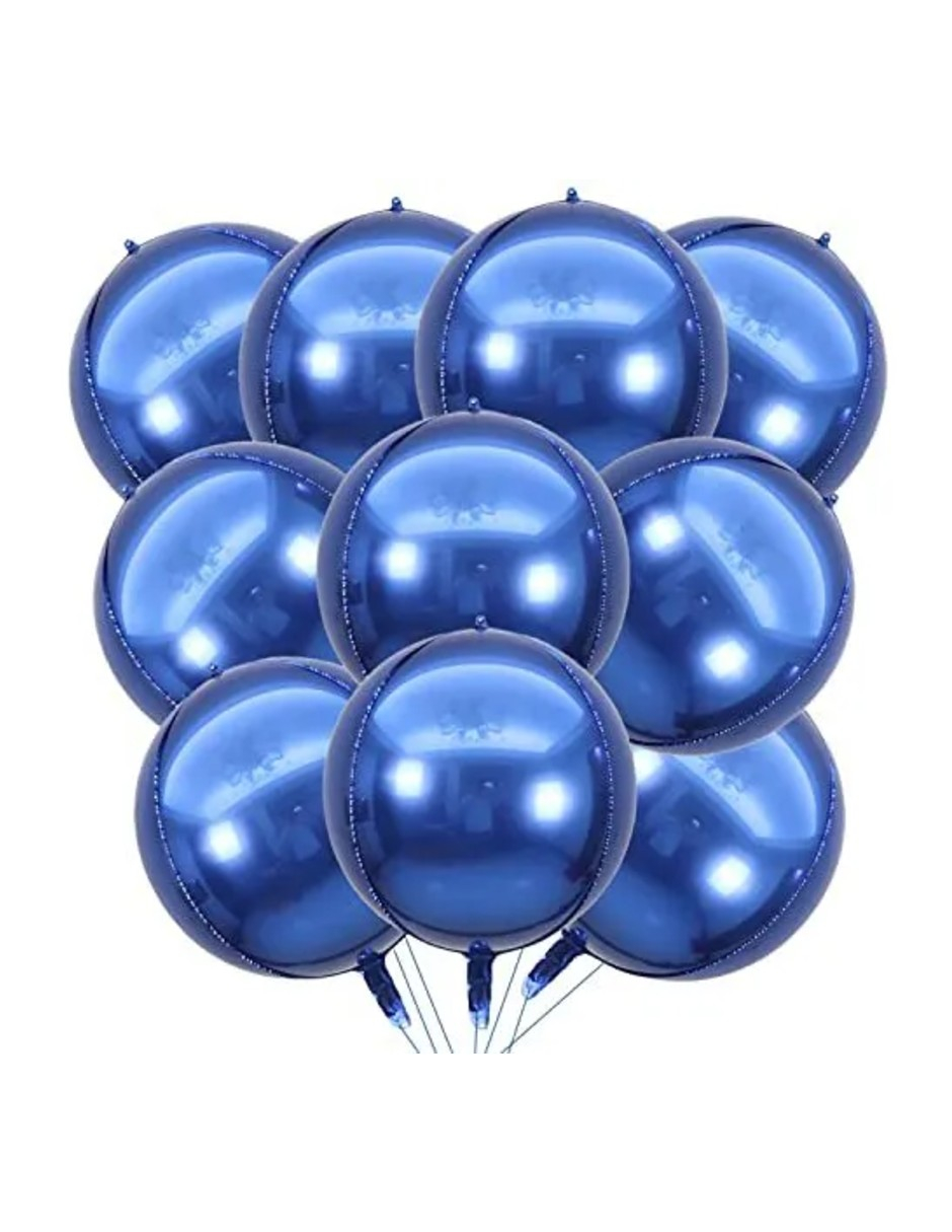 Foto 3 pulgar | 12 Globos Azul +  Gratis Termo Güish De Regalo