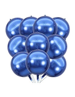 Foto 2 | 12 Globos Azul + Gratis Termo Güish De Regalo