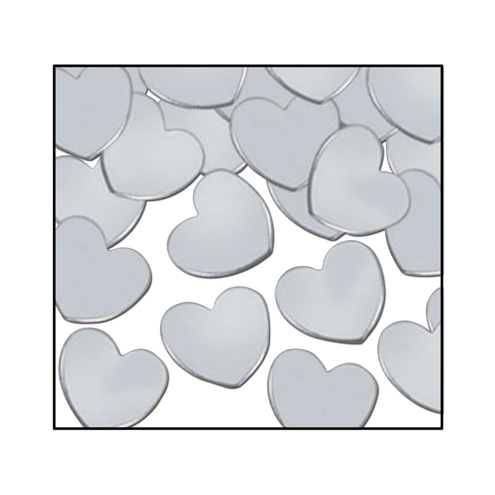 Foto 2 pulgar | Accesorio Para Fiestas Beistle Fanci-fetti Hearts (plateado) 30 Ml - Venta Internacional.
