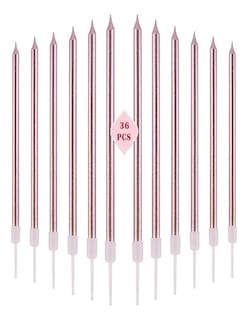 Foto 4 | 36 Velas De Pastel Metálicos + Gratis Termo Güish De Regalo