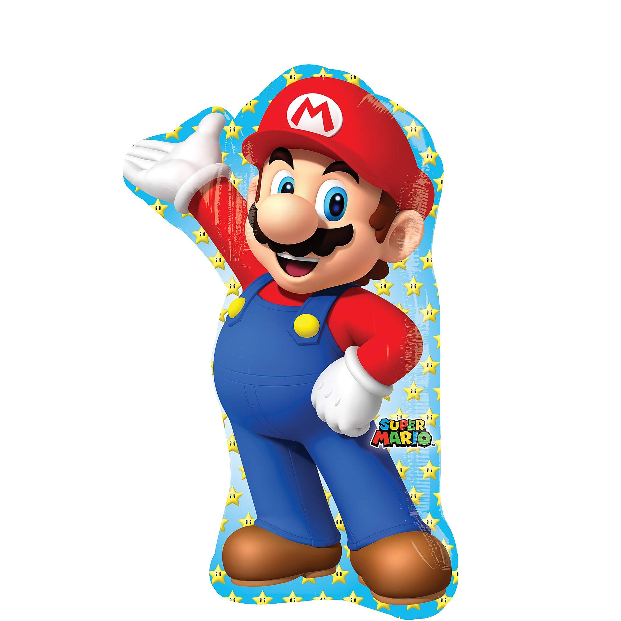 Foto 2 pulgar | Globo De Aluminio Amscan Con Forma De Anagrama, 33 Cm, Forma De Mario Bros, Mixta - Venta Internacional.