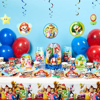 Foto 2 | Globo De Aluminio Amscan Con Forma De Anagrama, 33 Cm, Forma De Mario Bros, Mixta - Venta Internacional.