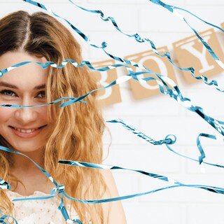 Foto 6 | Lámina Azul Celebration Pop Out Streamers Simplicity, 14 Unidades - Venta Internacional.