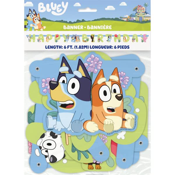 Foto 3 | Paquete De Artículos Para Fiestas, Exclusivo Bluey Birthday, Con Mantel - Venta Internacional.
