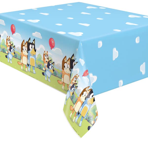 Foto 4 | Paquete De Artículos Para Fiestas, Exclusivo Bluey Birthday, Con Mantel - Venta Internacional.