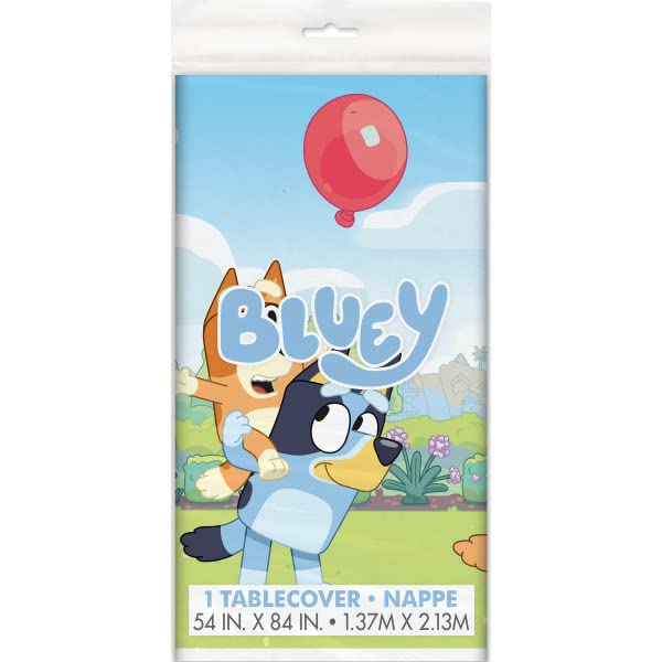 Foto 6 pulgar | Paquete De Artículos Para Fiestas, Exclusivo Bluey Birthday, Con Mantel - Venta Internacional.