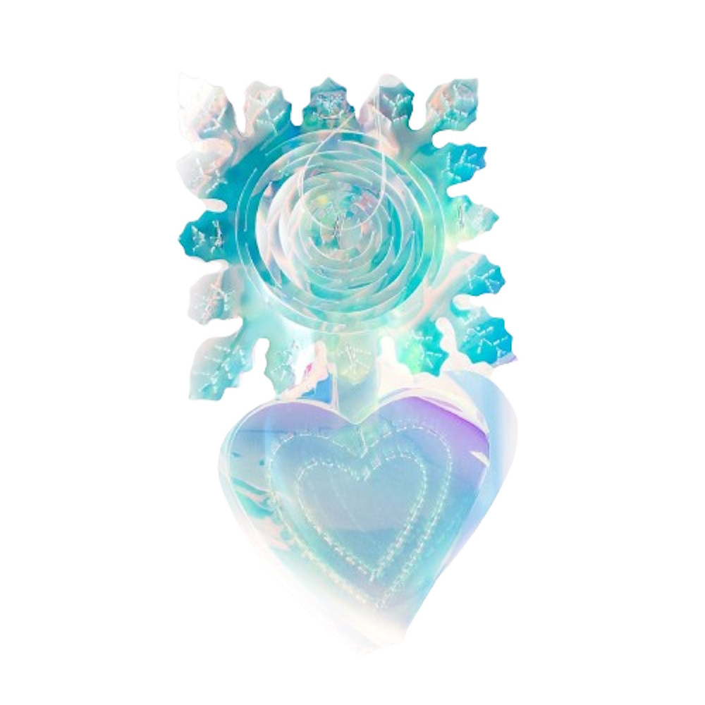 Figura Decorativa Reflejante Guía Corazón Azul Selanusa