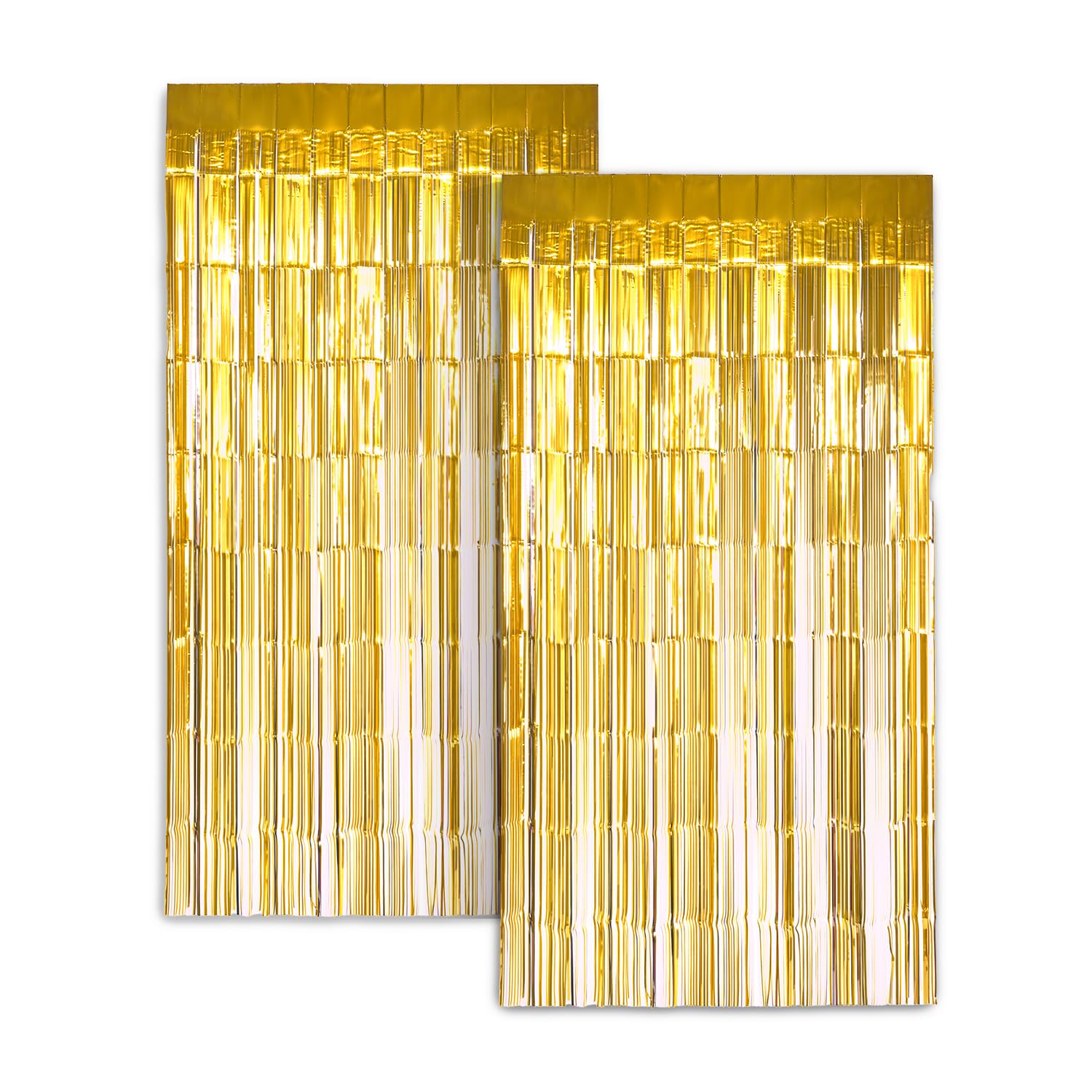 Cortinas Decorativas Zink Doradas 1 x 2 m-Venta Internacional