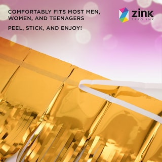 Foto 3 | Cortinas Decorativas Zink Doradas 1 x 2 m-Venta Internacional