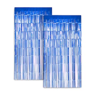 Foto 1 | Cortinas Decorativas Zink Azules 1 x 2 m-Venta Internacional
