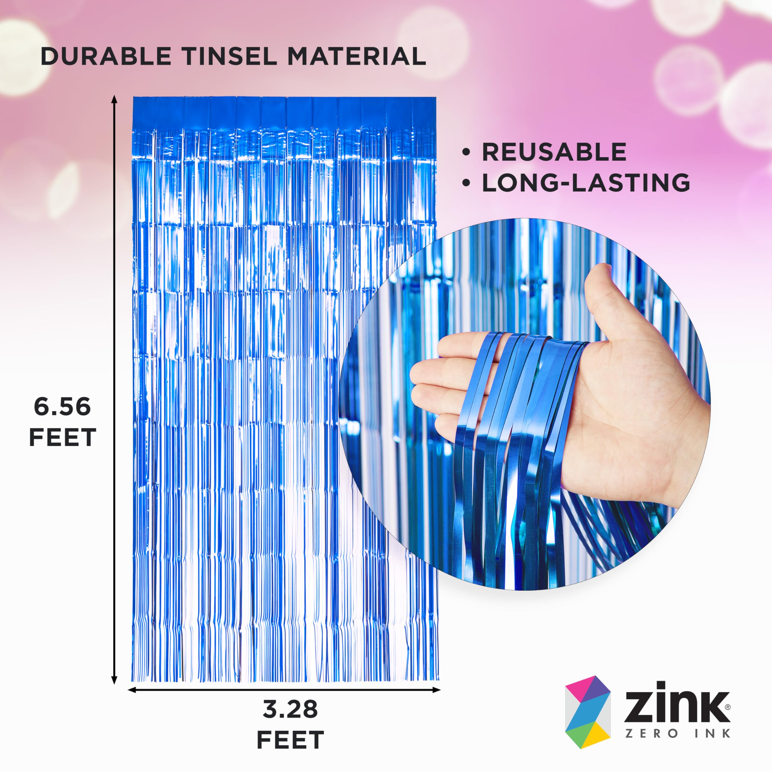 Foto 3 pulgar | Cortinas Decorativas Zink Azules 1 x 2 m-Venta Internacional